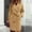 Khaki, variant on Babysbule Womens Coats Womens Autumn And Winter Lapel Woolen Cloth Coat Trench Jacket Long Overcoat Outwear