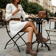 thumbnail image 2 of Ecetana Cowboy Boots for Women Ankle Cowgirl Booties Pointed Toe Embroidery Western Short Boots, 2 of 7