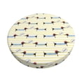 thumbnail image 6 of Uemuo Dachshund Dog Puppy Pattern Round Bar Stool Seat Covers Washable Stool Cushion Slipcover Elastic Bar Chair Covers-12 inch, 6 of 7