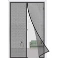 thumbnail image 1 of 80 X 210 Cm Black Magnetic Door Curtain, Anti-mosquito Insect Repellent Magnetic Door Curtain With Magnets, No Drilling., 1 of 4