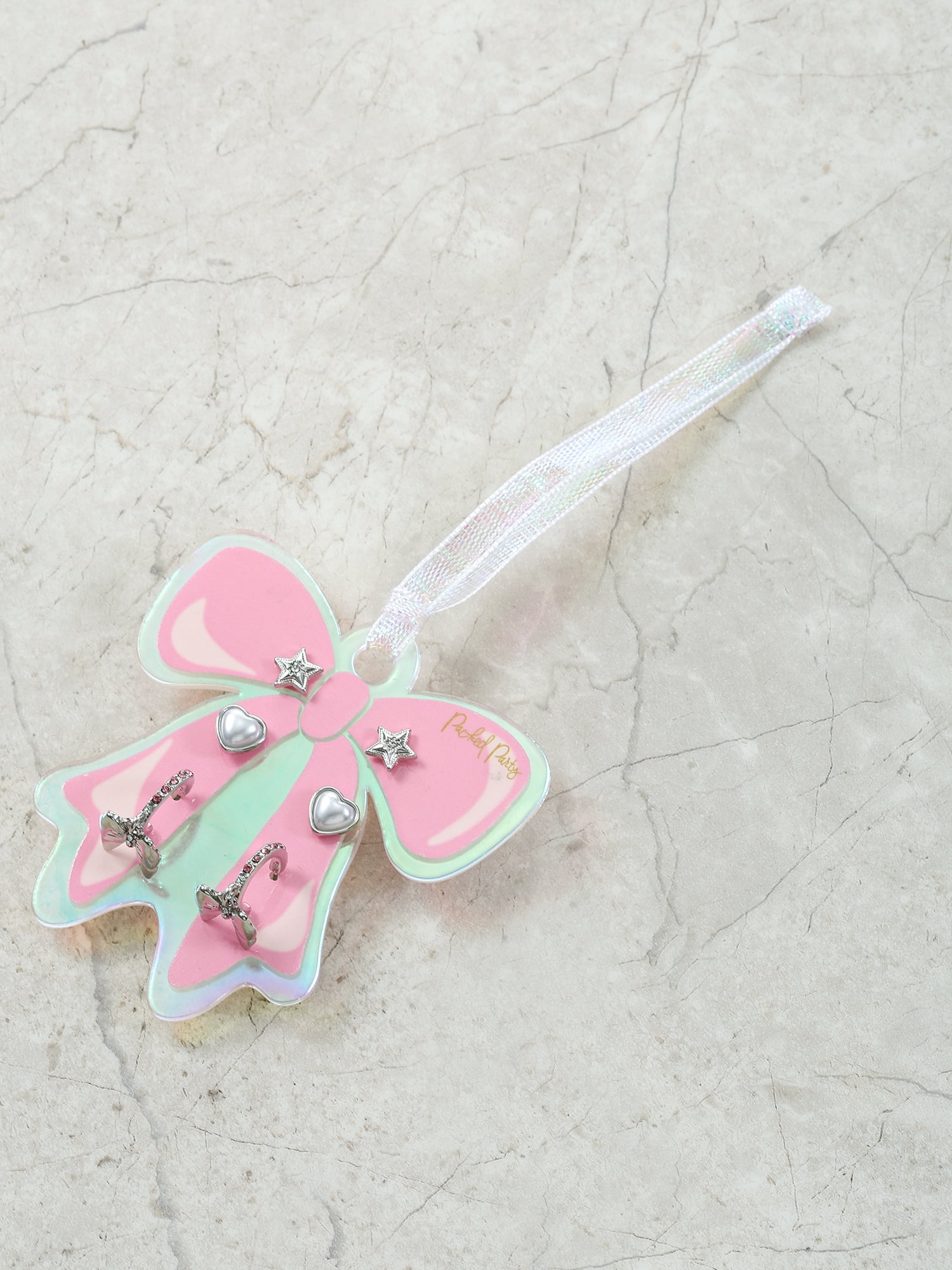Packed Party Earring Set with Bow Ornament