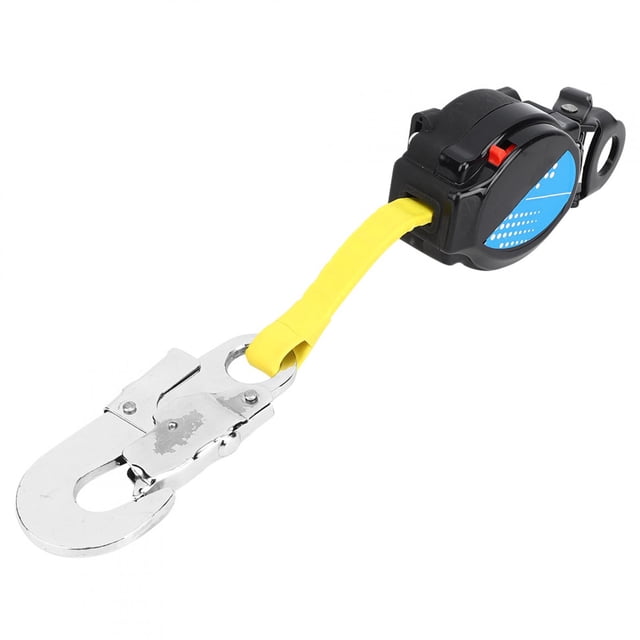 Fugacal Travail Extérieur Corde de Sécurité Automatique Contrôleur, Contrôleur Automatique Anti-Chute, 1.6M Haute Résistance Anti-Chute Différence de Vitesse Corde de Sécurité Automatique Contrôleur pour Électricien Extérieur Travail Telesco