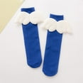 thumbnail image 2 of JUMESG Toddler Socks Girls Lace Summer Baby Girls Thin Knee Socks Kids Breathable Socks (Blue,5-15 Years), 2 of 4
