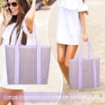 thumbnail image 7 of Strip Mesh Beach Tote Bags,Causal Pool Bags for Swimming Picnic Vacation Essentials, 7 of 7