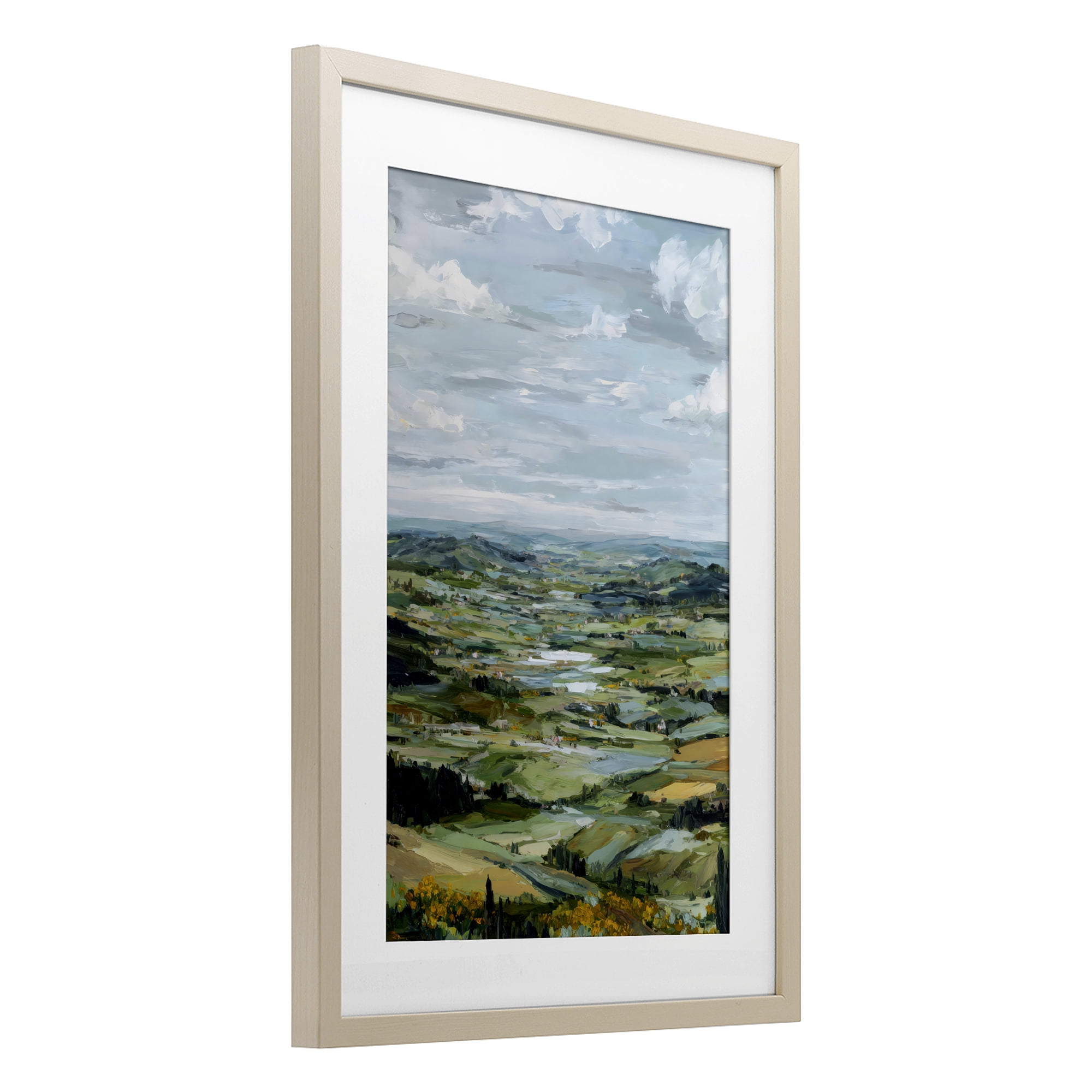 Stupell Industries Valley Living with Verdant Hills Birch Framed Print Under Glass, design by Petal Prints Design