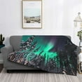 thumbnail image 2 of Fotbe Northern Lights 2 Manta de Franela con Estampado, Manta Ultrasuave para Cama, Sofá, Auto, Hipoalergénica y Antibolitas-80"x60", 2 of 6