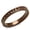 Coffee light, variant on RareGem 3W1138 - IP Light Black (IP Gun) Brass Ring with AAA Grade CZ in Light Gray