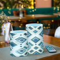 thumbnail image 3 of Yayeee Flameless Candles with Remote Flickering Battery Operated Multi Color Changing, Green Geometric Pattern, 3 of 7