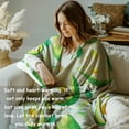 thumbnail image 5 of Avocado Fleece Blanket Gifts for Kids and Adults, Fun Fruit Cozy Throw Blankets, Soft Warm Plush Avocado Blanket with Green Leaf Patterns for Home Decor, 40x50 Inches, 5 of 5