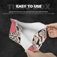 thumbnail image 5 of Lsque Pink Cheetah Art Printed Long Tissue Box Cover Holder, Facial Paper Organizer Dispenser,Triangle with Bottom Belt, PVC Leather Decorative Organizer, 5 of 9