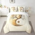 thumbnail image 2 of Erosebridal Vintage Yin Yang Bedding Twin Size, Life Tree Bedding Sets Twin Size, Chinese Style Decor, Reversible 7pcs, 2 of 5