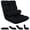 Black, variant on DKMOCO 6-Poistion Adjustable Floor Chair with Back Support, Folding Padded Floor Gaming Chair, for Meditation, Sleeping, Reading, Gaming, Grey