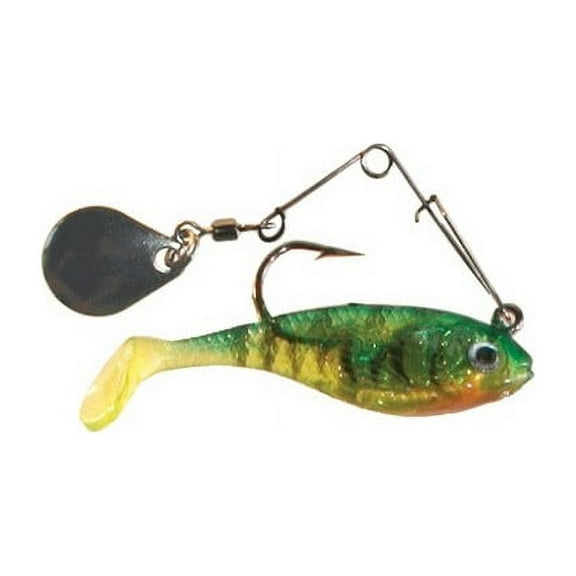 Creme 2" Spoiler Spin Shad Swim Bait Lure, Firetiger