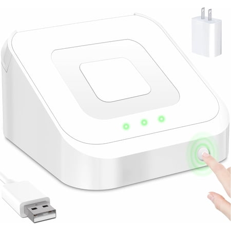 Square Dock for Square Reader 2nd Generation, Holder Stand for Square 2nd Generation, Dock with Smart Anti-Sleep Button Portable Size Anti-Slip (Cable and Wall Charger Included, No Device