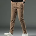 thumbnail image 4 of XIYON Mens Pants Casual Corduroy Pants Slim Fit Comfortable Stretch Breathable Lightweight Soft For And Outdoor Activities Trousers Streetwear, 4 of 6
