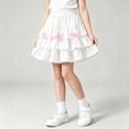 thumbnail image 6 of Gytharion Toddler Girls Tutu Skirts Summer Solid Comfortable Elastic Waist Tiered Ruffle Party Dance Skirts Cute Casual Bow Knot Princess Skirts for Little Girls, 3-15 Years, 6 of 6