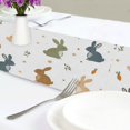 thumbnail image 4 of Yayeee Table Runner 70 inches Long Home Kitchen Dinning Party Decoration, Cartoon Bunnies, 4 of 7