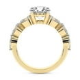thumbnail image 2 of IGI Certified 2 Carat Cushion Shape Lab Grown Diamond Engagement Ring | 14K Yellow Gold | Frances Side Stone Diamond Ring | FG-VS1-VS2 Quality Friendly Diamonds, 2 of 6