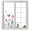 Multicolor, variant on Purple Blue Pink Flower Window Privacy Film Wildflower Butterfly Plant Decorative Glass Window Film UV Blocking Static Cling Non-Adhesive Sticker Covering for Home Door 23.6 x 59 inches