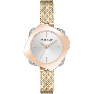 Anne Klein Women\'s Gold-Tone Crystal Accent Bracelet Watch Amazon.com: Anne Klein Women main image 4