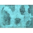 thumbnail image 1 of Ahgly Company Indoor Rectangle Abstract Light Blue Contemporary Area Rugs, 5' x 7', 1 of 4