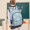 thumbnail image 7 of FORMRS Unisex School Backpack 17" Student Travel Bag with Laptop Compartment, Gray Snowflake, 7 of 7