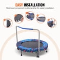 thumbnail image 2 of VEVOR 36" Kids Trampoline, 3FT Indoor Outdoor Trampoline, Foldable Mini Trampoline with Handle, Rebounder Trampoline for Toddlers, Birthday Gift for 3+ Years Children, Boys Girls for Fun, Bule, 2 of 9