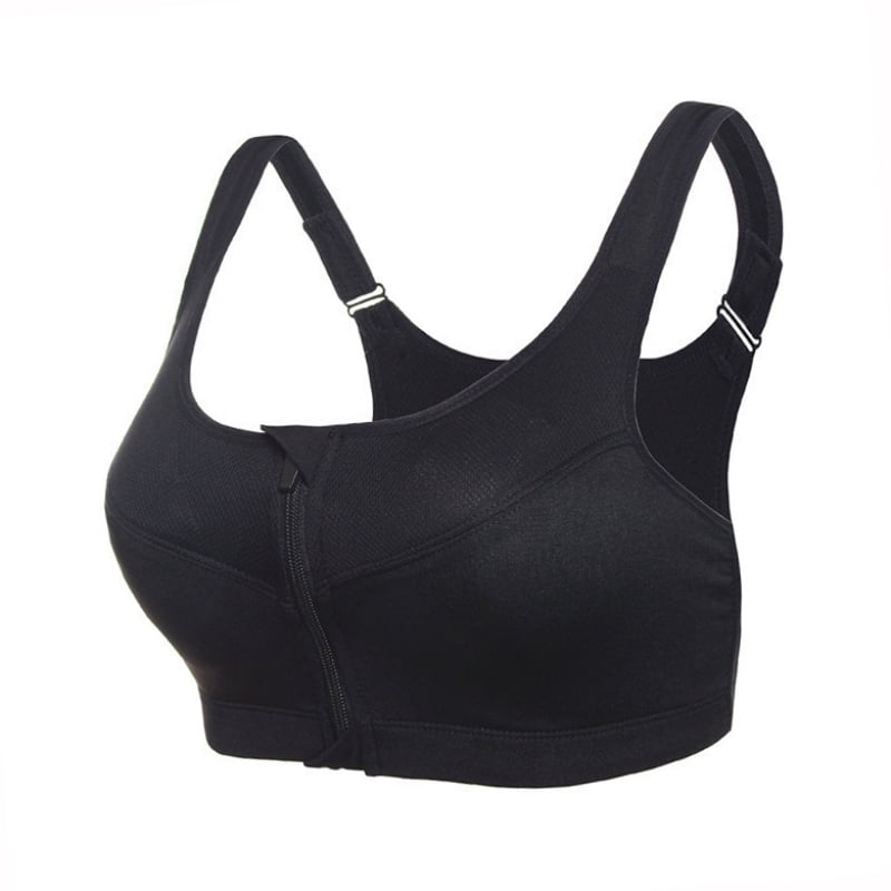 Oaktree - High Impact Workout Sports Support Bra Full Cup Top Vest with ...