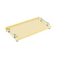 thumbnail image 4 of Bandeja rectangular para servir con asas, bandeja para mesa de centro, ideal para encimeras y dormitorios. Amarillo L, 4 of 9