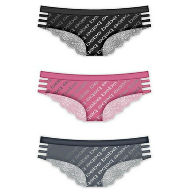 bebe bebe Intimates 3 Pack Women's Brief Panties Underwear Walmart