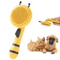 thumbnail image 1 of Pet Grooming Brush, Little Bee Self-Cleaning Undercoat Rake Comb, 1 of 5
