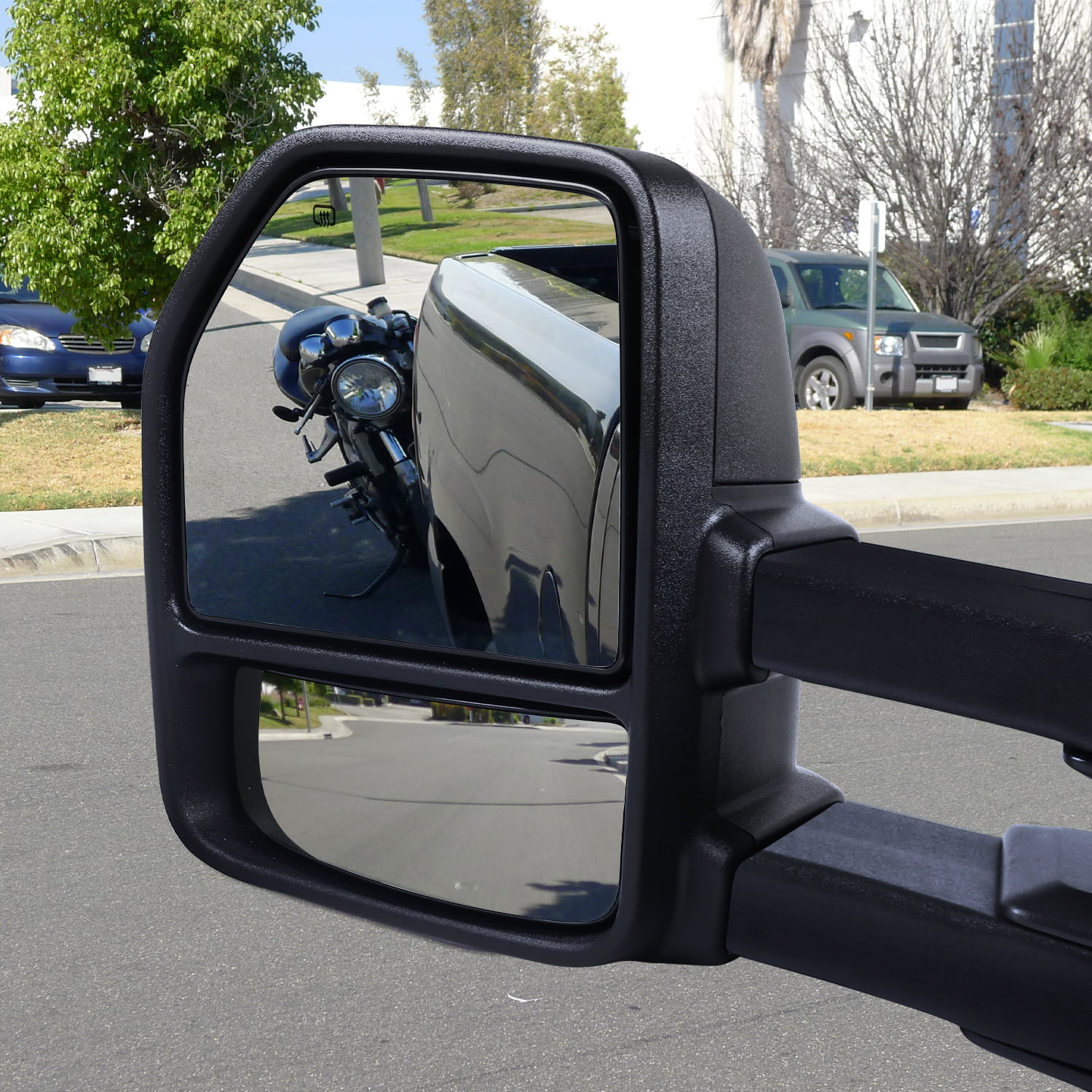 Spec D Tuning Towing Mirrors for 2015-2017 Ford F150 - Black