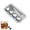 Silvery 4pcs, variant on Heart Shaped Stainless Steel Reusable Ice Cube Set, Mini Hearts Chill Rocks for Whiskey, Non Diluting Metal Ice Cube Reusable Whiskey Stones for Drinks Juice Beverages