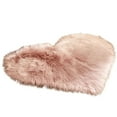thumbnail image 2 of Ayprnig Wool Rug Dining Room Rug Rugs for Entryway Heart Shaped Rugs for Bedroom, Fluffy Faux Fur Rugs, for Room Decor Sofa Floor Pink 15.7 x 19.7 Inch, 2 of 4