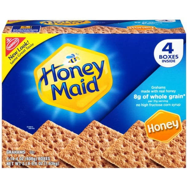 Nabisco Honey Maid Honey Graham Crackers, 14.4 Oz Cartons, 4 Ct
