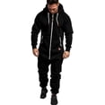thumbnail image 1 of LAICAIW Combinaison à Capuche pour Hommes, Pyjama une Pièce à Fermeture Éclair, Combinaison de Jogging, 1 of 6