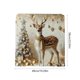 thumbnail image 3 of Fundas de lino para sillas, decoraciones navideñas, fundas para sillas navideñas en estilo 3D, ideales para el hogar y el comedor, decoraciones navideñas para respaldos de sillas, decoraciones de Hall, 3 of 6