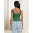 thumbnail image 4 of Womens Going Out Crop Tops Backless Tank Tops Summer Y2k Teen Basics Cute Clothes Green S, 4 of 5