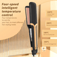 thumbnail image 3 of Plancha Profesional Para El Cabello Control De Temperatura Belug, Negra dorada, 3 of 5