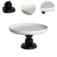thumbnail image 6 of yotijay Cake Stand Ceramic Plate Snack Candy Platter for Celebration Reception Event Black, 6 of 9