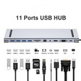 5/6/8/11 in 1 Type C Dock USB C Hub 3.0 Splitter Multiport Adapter 4K