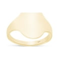 thumbnail image 2 of AFFY Flat Oval Top Signet Ring In 14K Yellow Gold Over 925 Sterling Silver (Large) Ring Size 9.5, 2 of 4