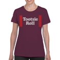 thumbnail image 2 of Officially Licensed Tootsie Roll Vertical Logo Women's T-shirt, 2 of 3