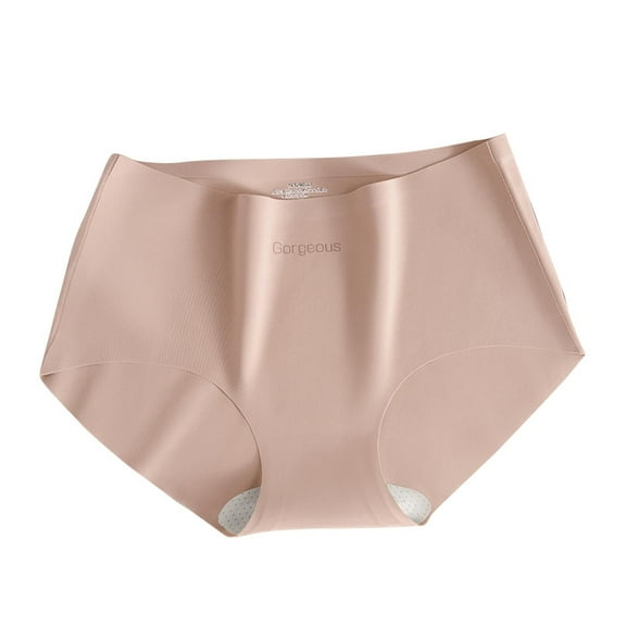 Bovxnpu Womens Underwear Plus Size Panties, Women's Seamless Brief Underwear, Womens Seamless Underwear Thin Mid Waist Underwear M