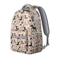 thumbnail image 2 of Dachshund and Flower Backpack for School,Cute School Bag,Schoolbag with Adjustable Shoulder Straps & Padded Back,15.3"x11"x7.1"., 2 of 6