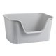 thumbnail image 4 of Cajas de arena para gatos de lados altos, bacinilla, inodoro para gatitos, contenedor de arena para gatos de lados altos Gris M, 4 of 9