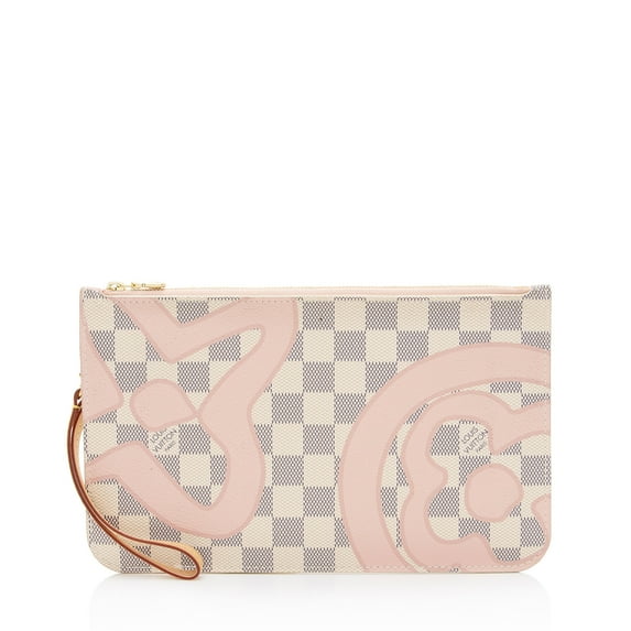 Pre-Owned Louis Vuitton Limited Edition Damier Azur Tahitienne Neverfull MM Pochette