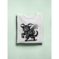 thumbnail image 3 of Krampus Cat Creepy Christmas Gift Men's Sweatshirt, 3 of 4