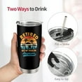 thumbnail image 5 of Retirement Gifts for Women Men 2023 Coworker, Happy Retirement Tumbler with Lid and Straw 20oz, Best Retirement Gifts for Men Coworkers, Stainless Steel Tumbler Cup for Men Women, 5 of 6