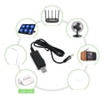 thumbnail image 2 of CNKOO USB DC-Boost Converter Cable 5V to 9V 12V Adjustable Voltage Led Display with 8 Adapters DC-Power Regulator, 2 of 8